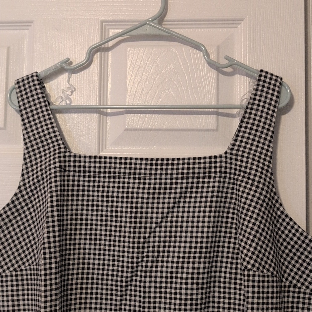 A New Day Classic Black and White Checkered Dress NWT - Picture 3 of 8